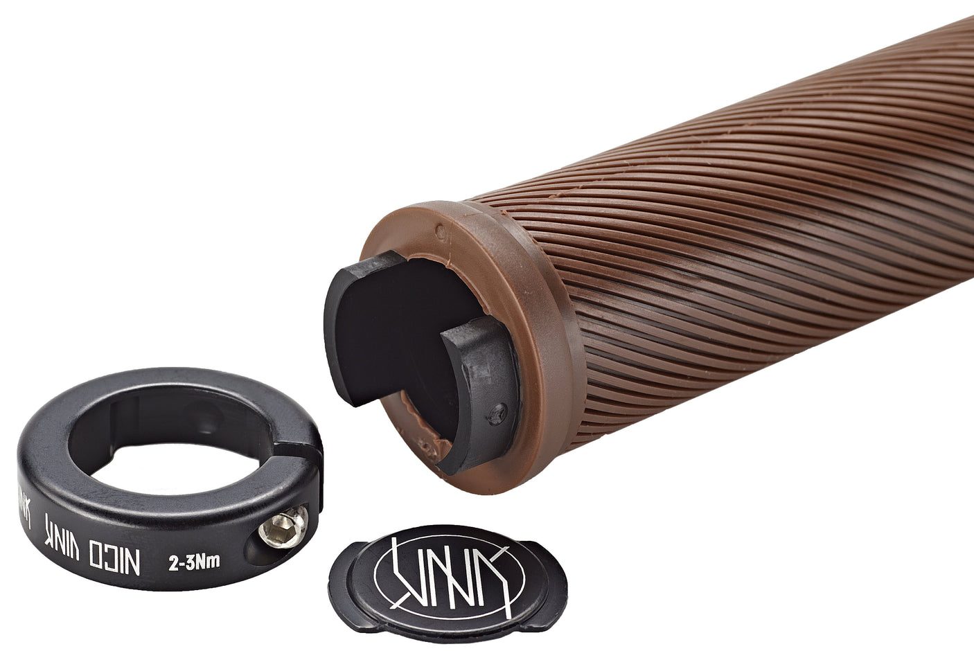 Reverse Nico Vink Signature Series poignées Lock-On Ø30x130mm marron/noir