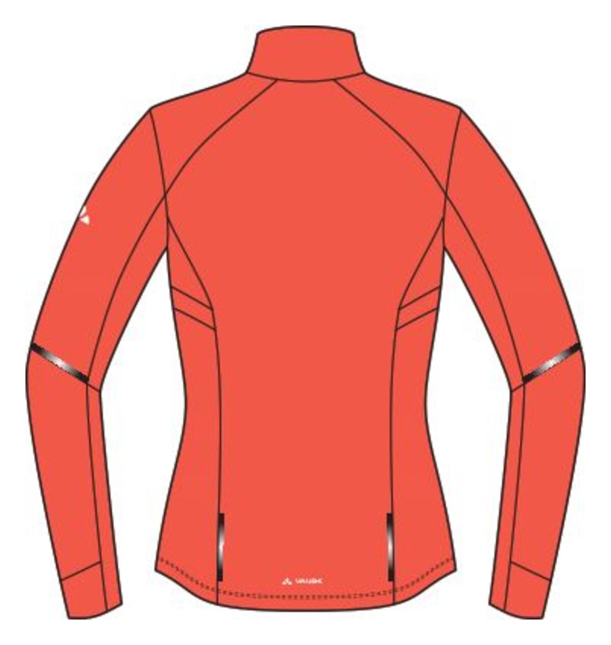 VAUDE Kuro Veste de pluie femme rouge