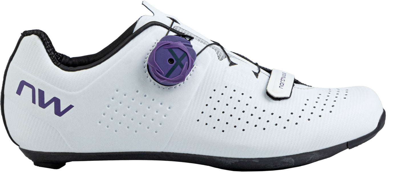 Northwave Storm Carbon Wmn Chaussures de vélo Blanc/Violet foncé