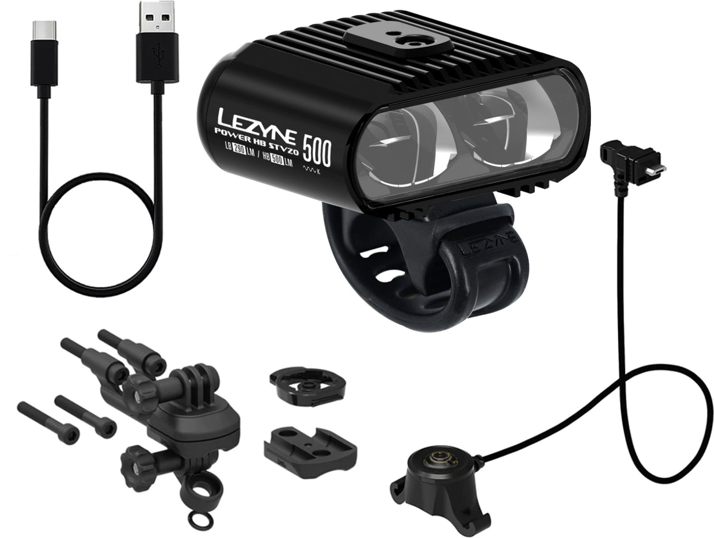 Lezyne Power High Beam 500 Loaded phare avant noir