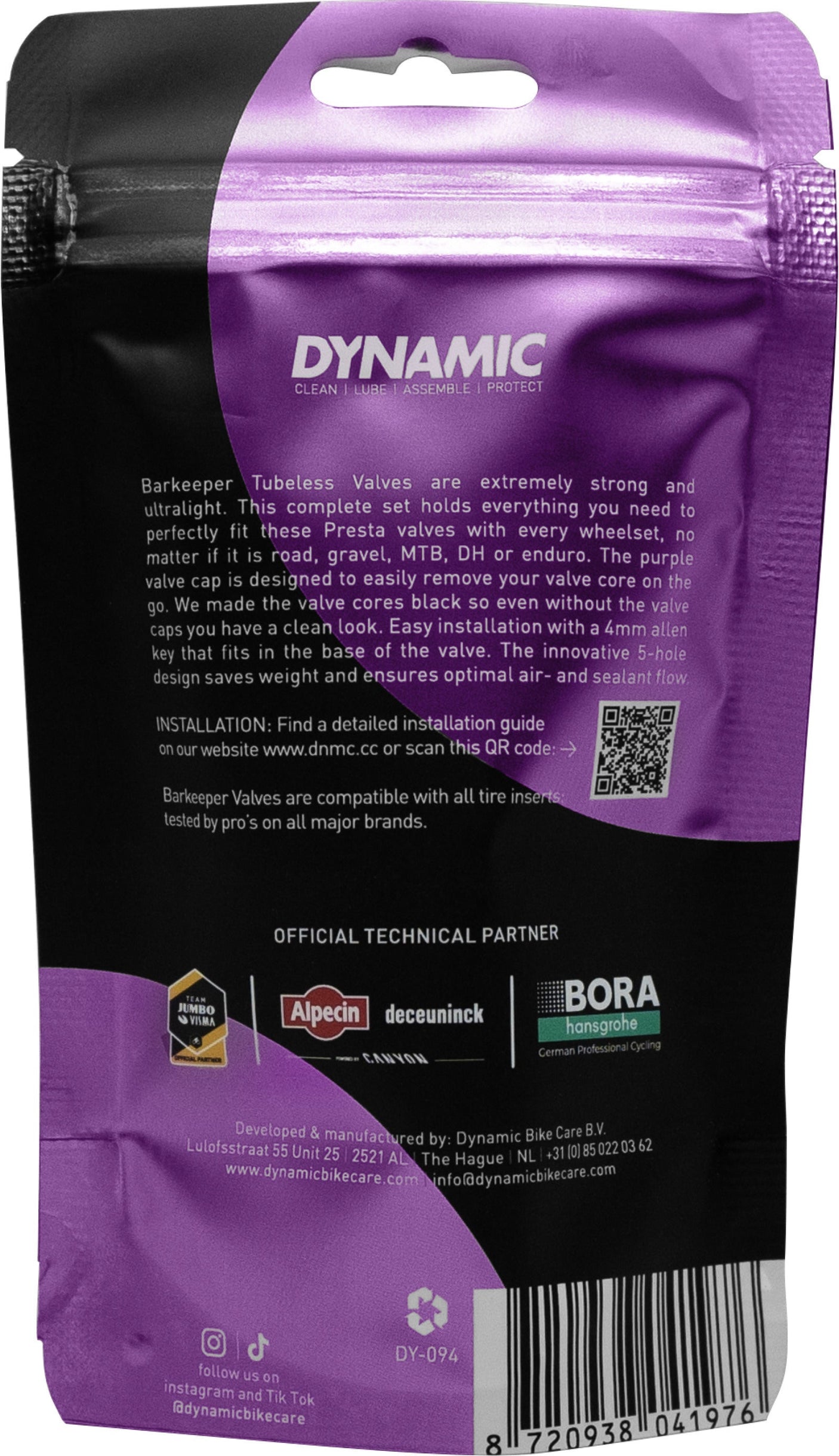 Dynamic Bike Care Bar Keeper valves tubeless 44 mm