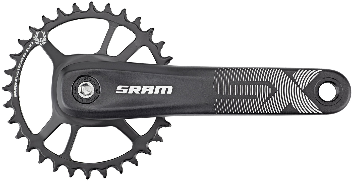 SRAM SX Eagle Power Spline pédalier 32 dents 12 vitesses noir