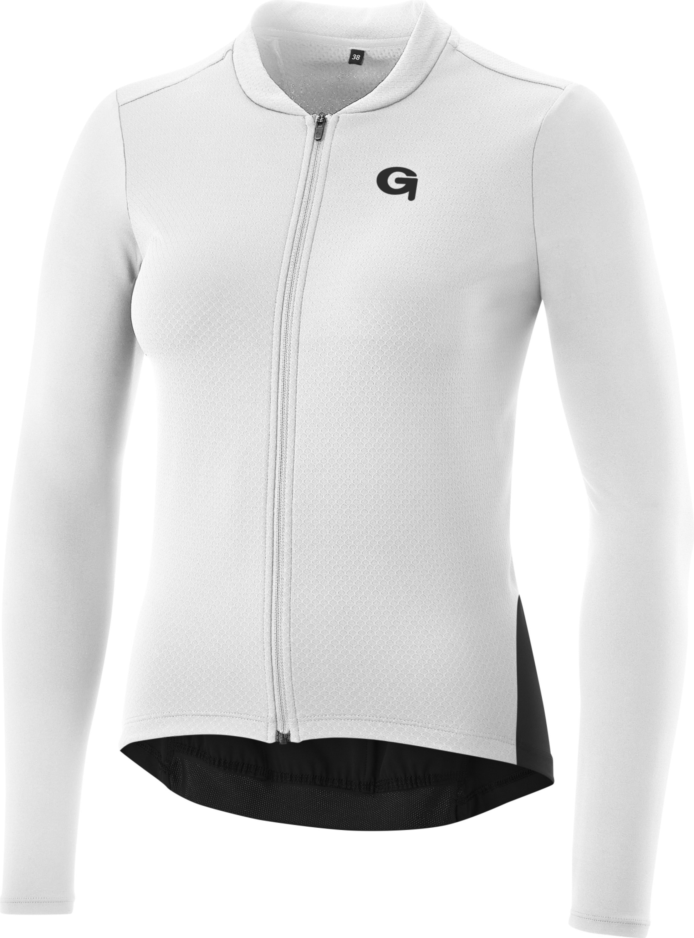 Gonso SITIVO TRIKOT MANCHES LONGUES - Maillot de vélo femme 1/1-FZ blanc / noir