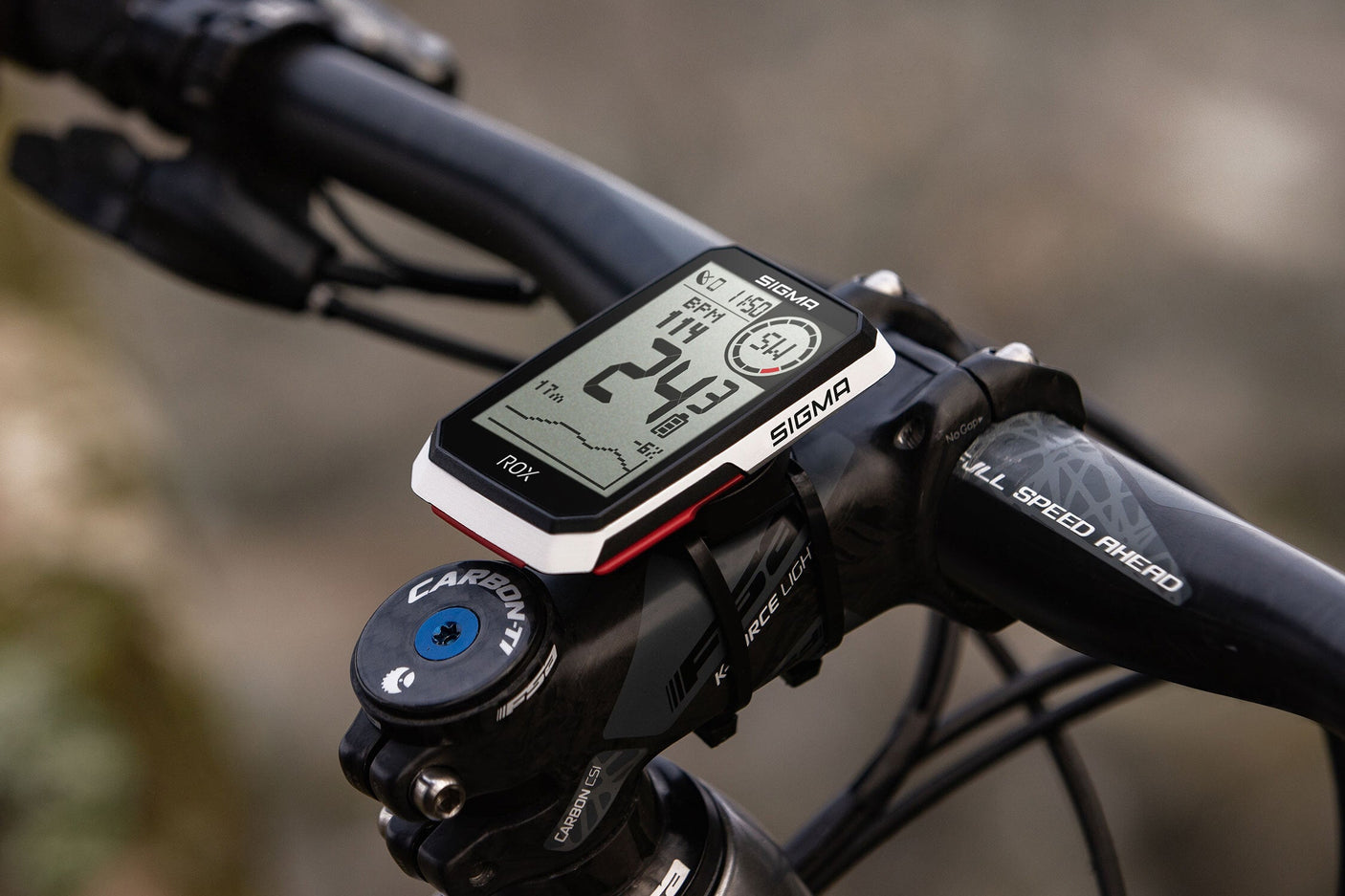 Sigma ROX 4.0 compteur de vélo incl. support de potence blanc