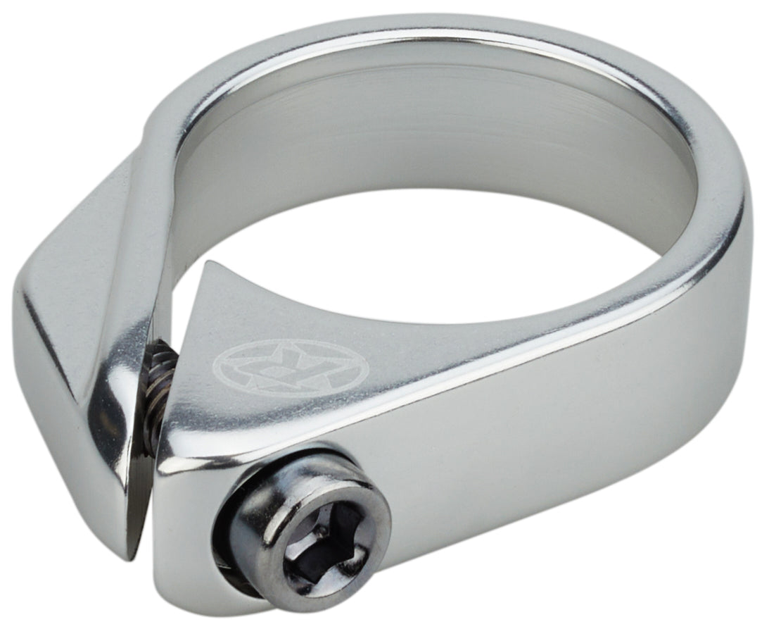 Collier de selle à boulon Reverse Ø34,9mm argenté