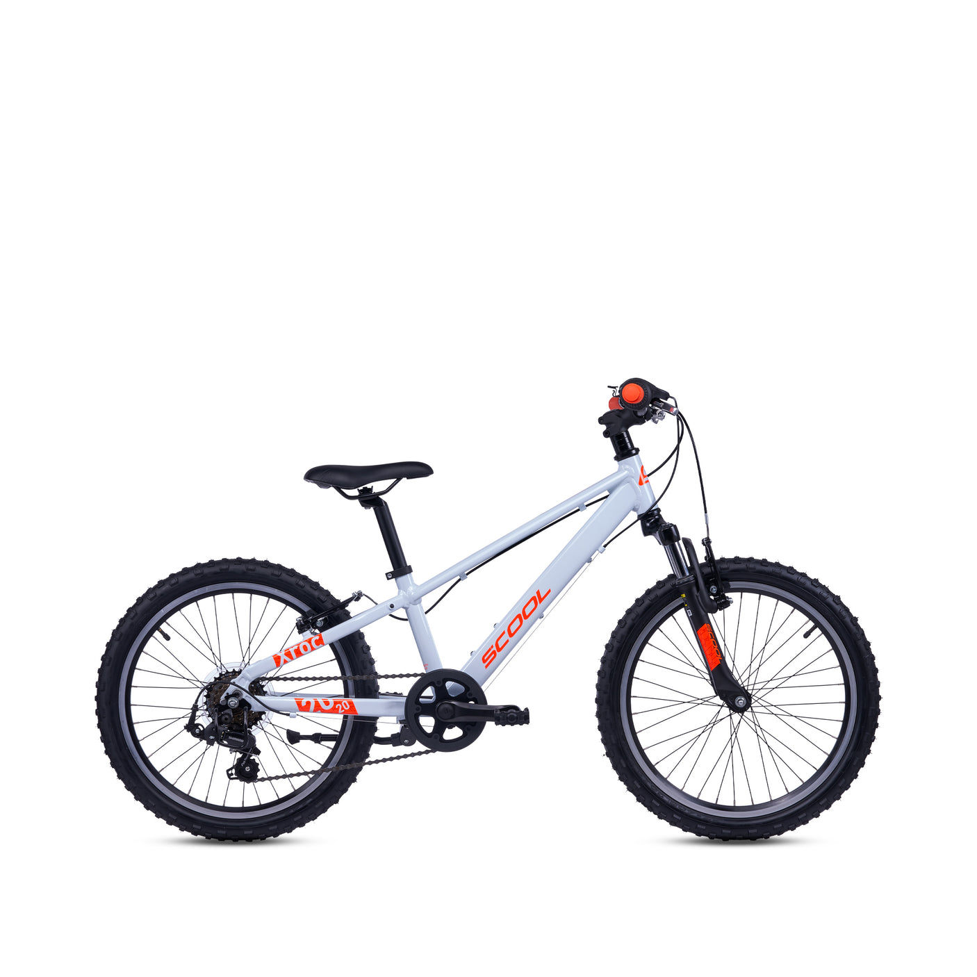 S'cool Xroc Pro 20-K7 Gris Ciel/Orange Néon