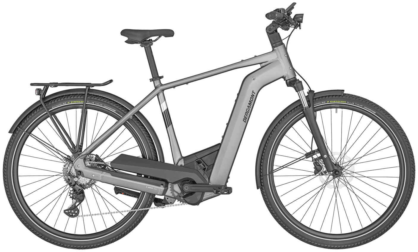 Bergamont E-Horizon Sport 6 Gent Diamant 625 mat argent titane