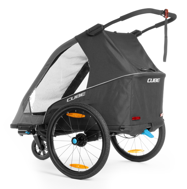 Cube remorque enfant Double PURE noir, gris