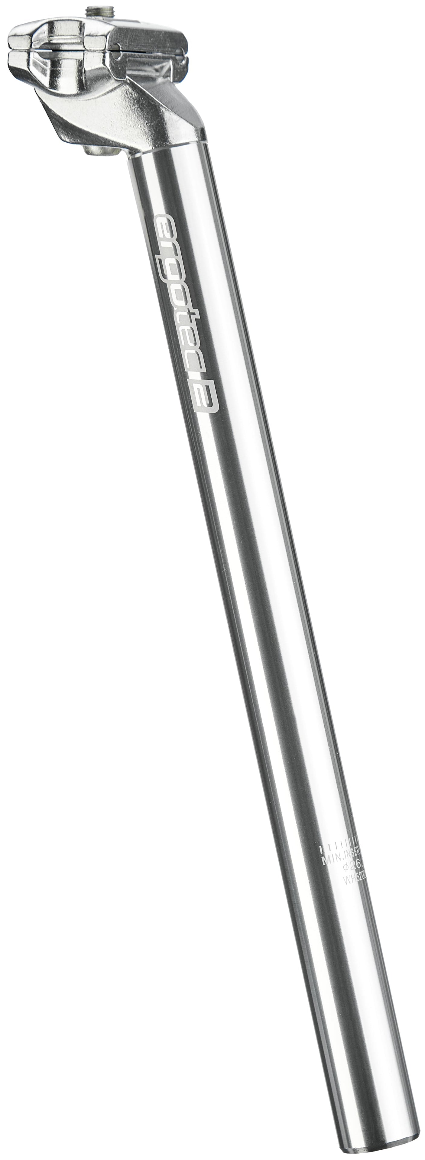 Humpert Ergotec CNC tige de selle à patte de fixation Ø26,2mm argentée