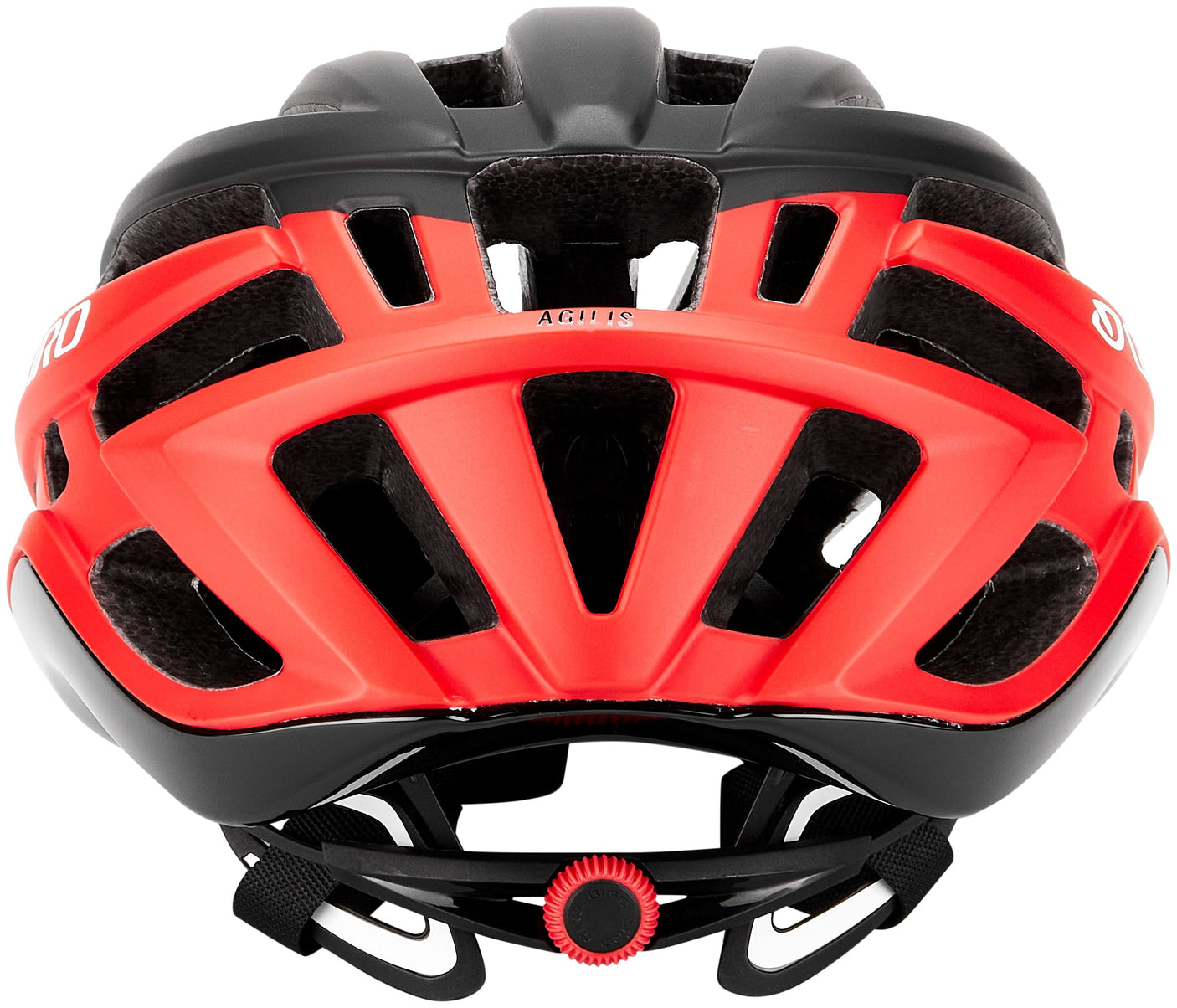 Casque Giro AGILIS noir mat/rouge vif