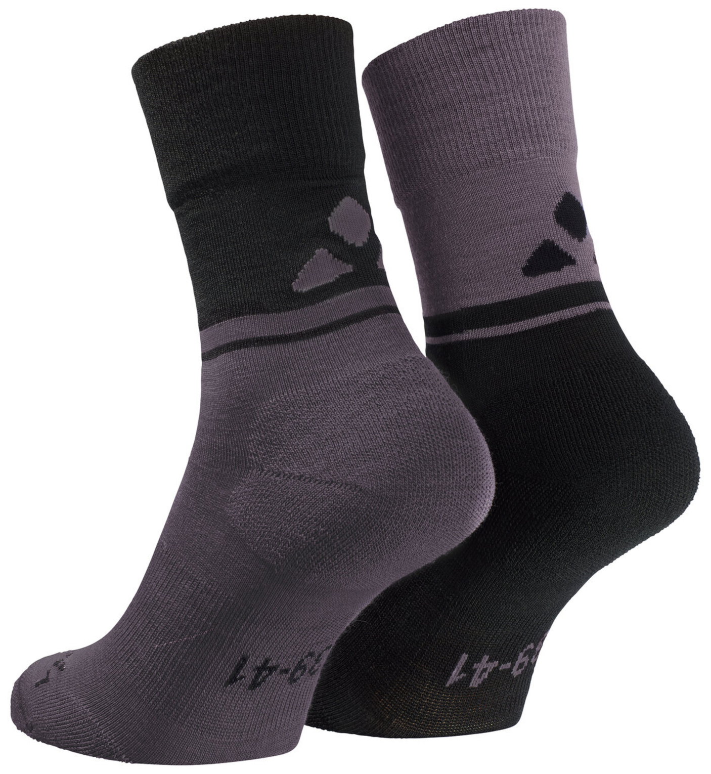 VAUDE Chaussettes Laine Toute l'Année pourpre cendre