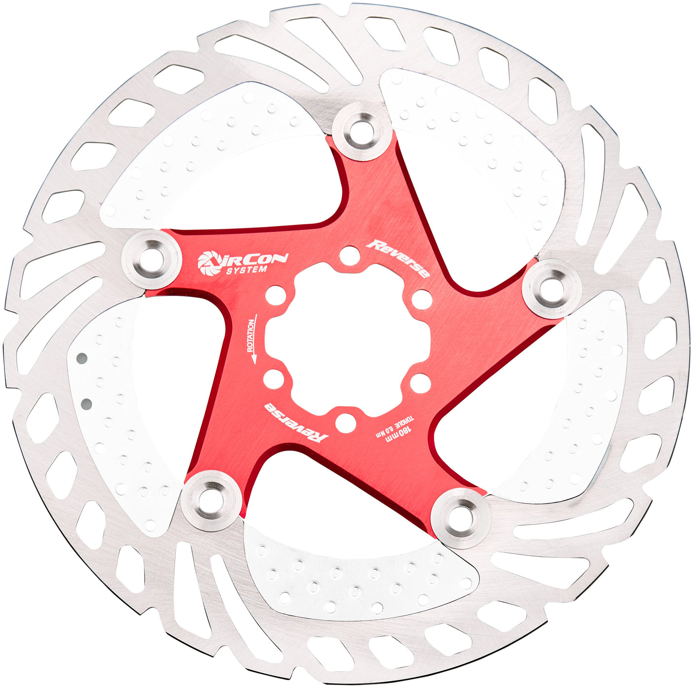 Reverse AirCon disque de frein 6 trous rouge