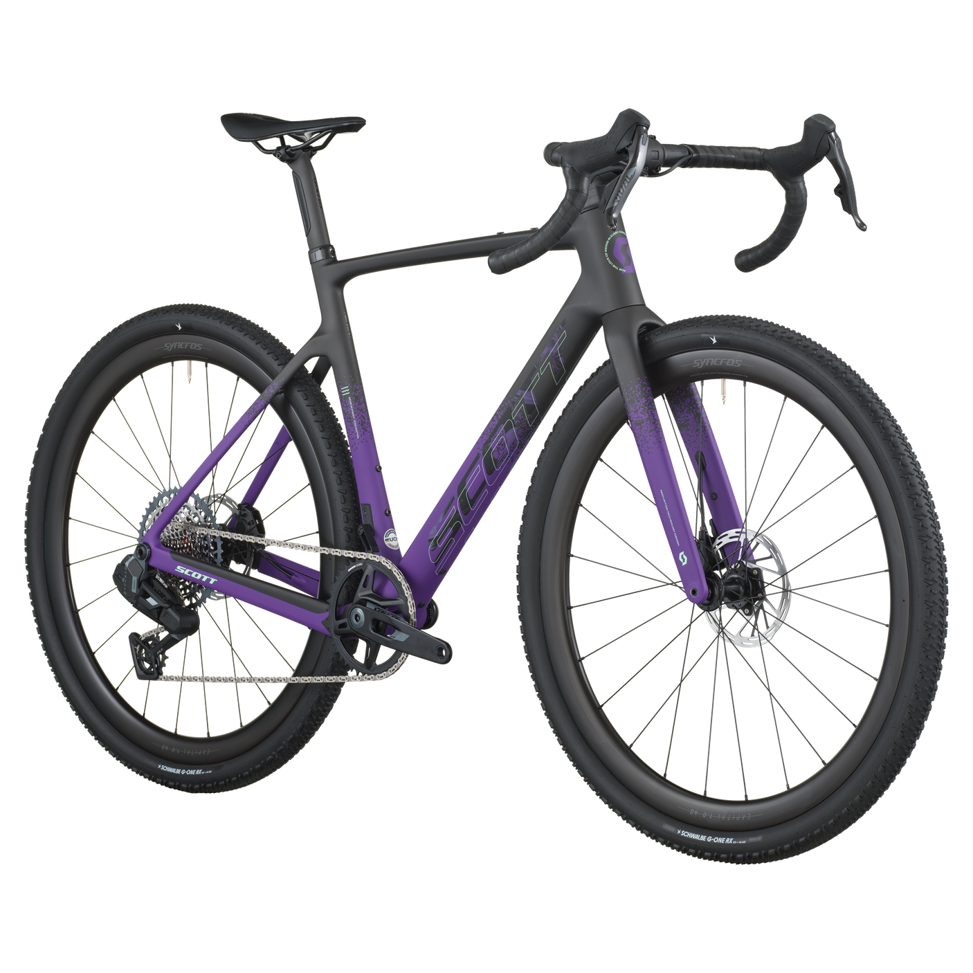 Scott Addict Gravel 20 carbone noir/indigo violet