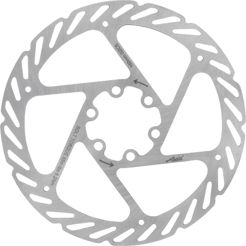 Avid G2 CleanSweep disque de frein 6 trous 180mm argent