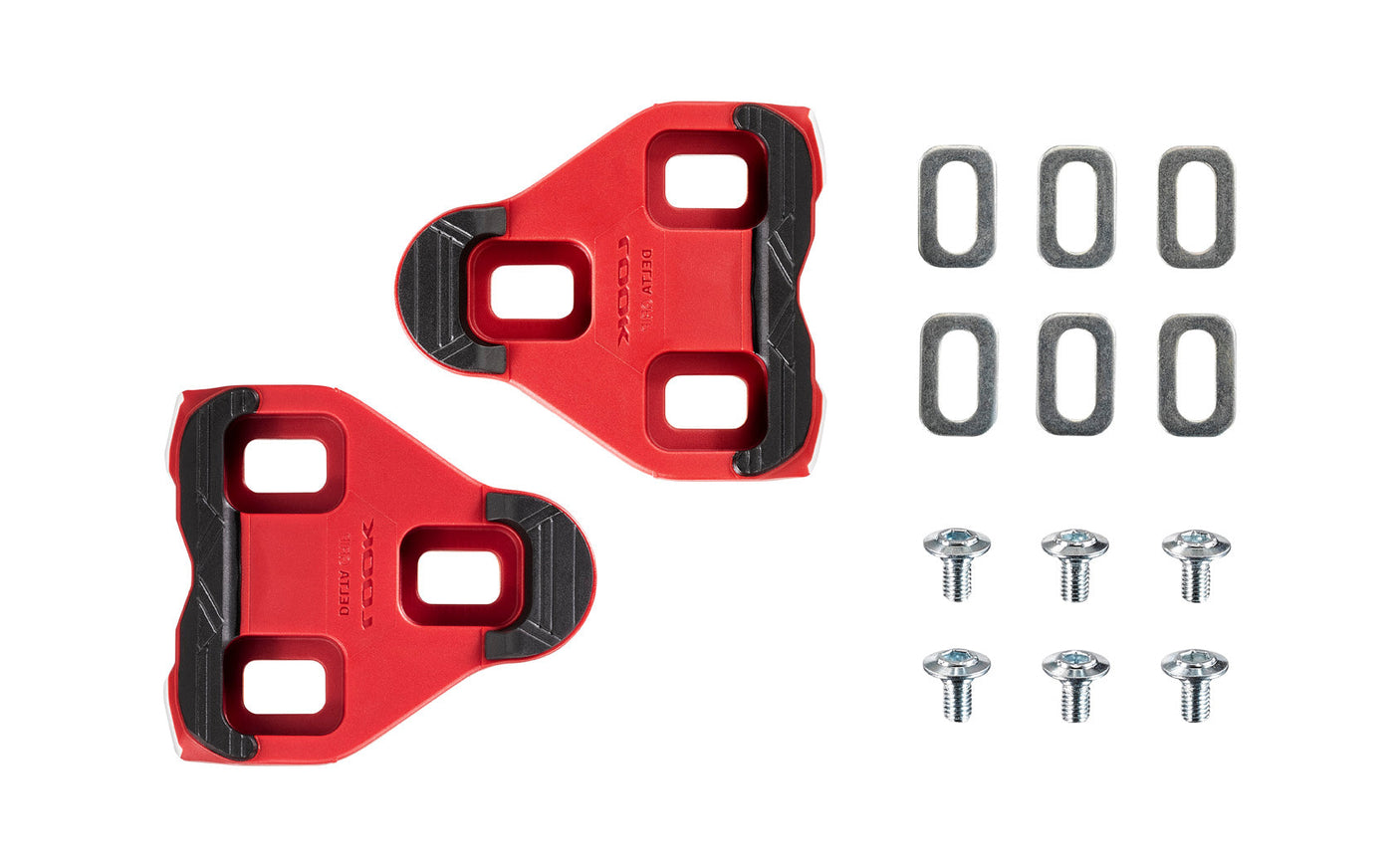 Look Delta Grip plaques de pédale rouge