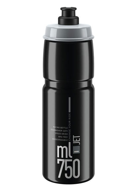 Elite Jet bouteille d'eau 750ml noir/gris logo