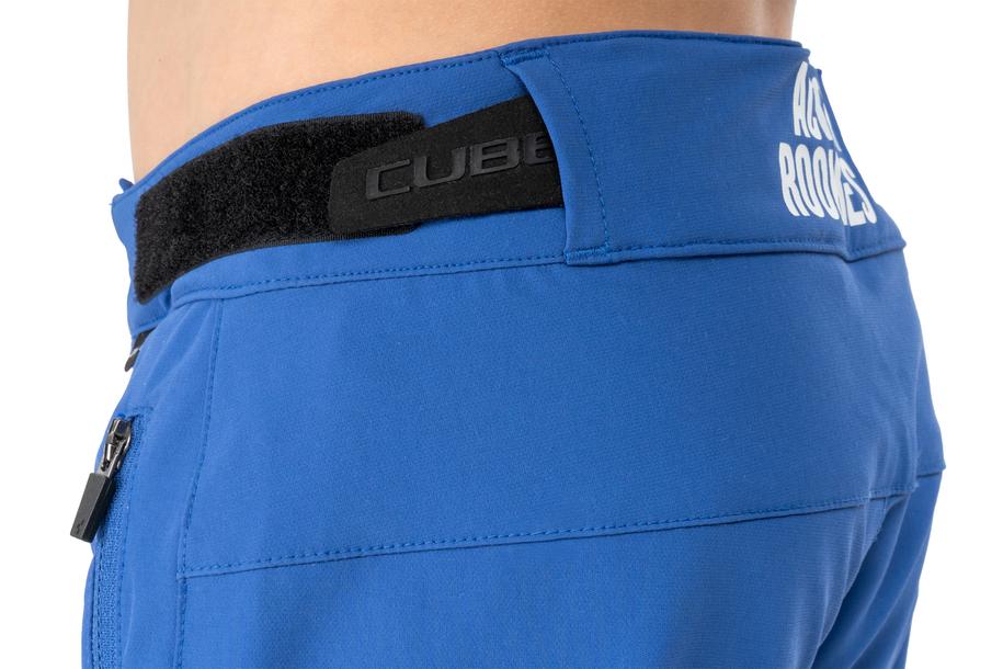Cube MTB Baggy Short ROOKIE X bleu Actionteam