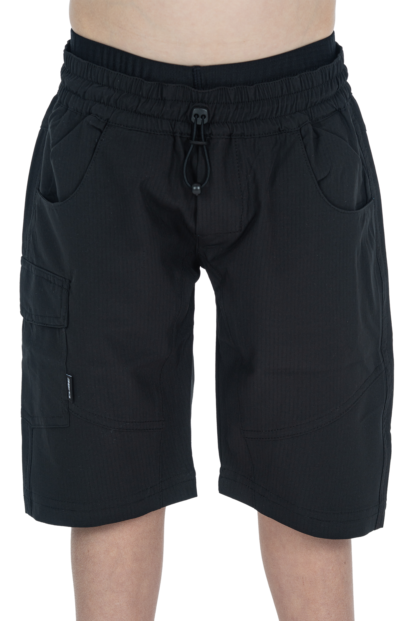 CUBE TEAMLINE Baggy Shorts ROOKIE avec cuissard intégré black´n´white