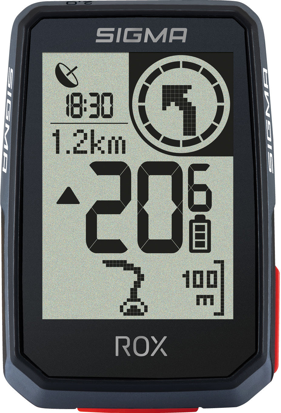 Sigma ROX 2.0 compteur de vélo incl. support GPS noir