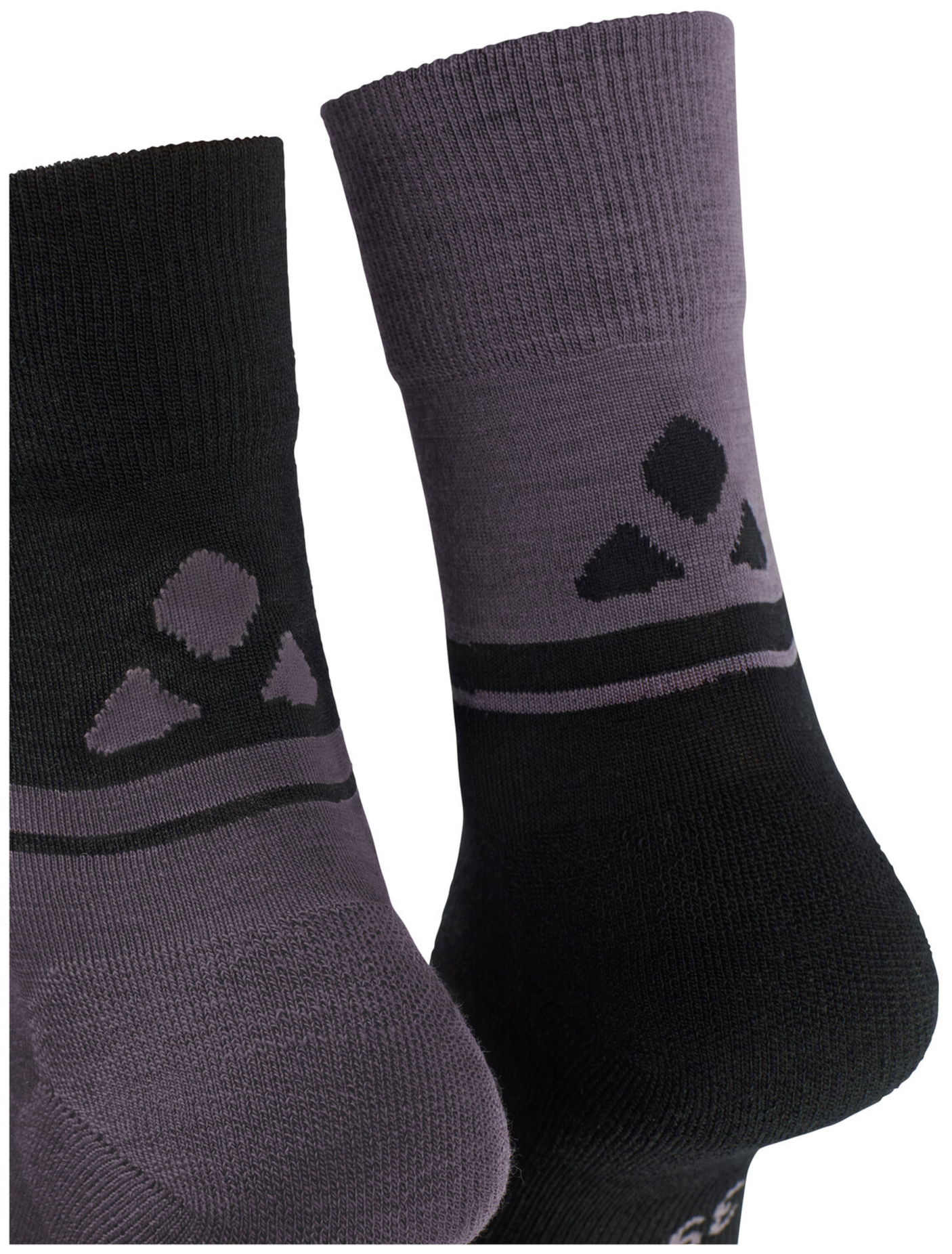 VAUDE Chaussettes Laine Toute l'Année pourpre cendre