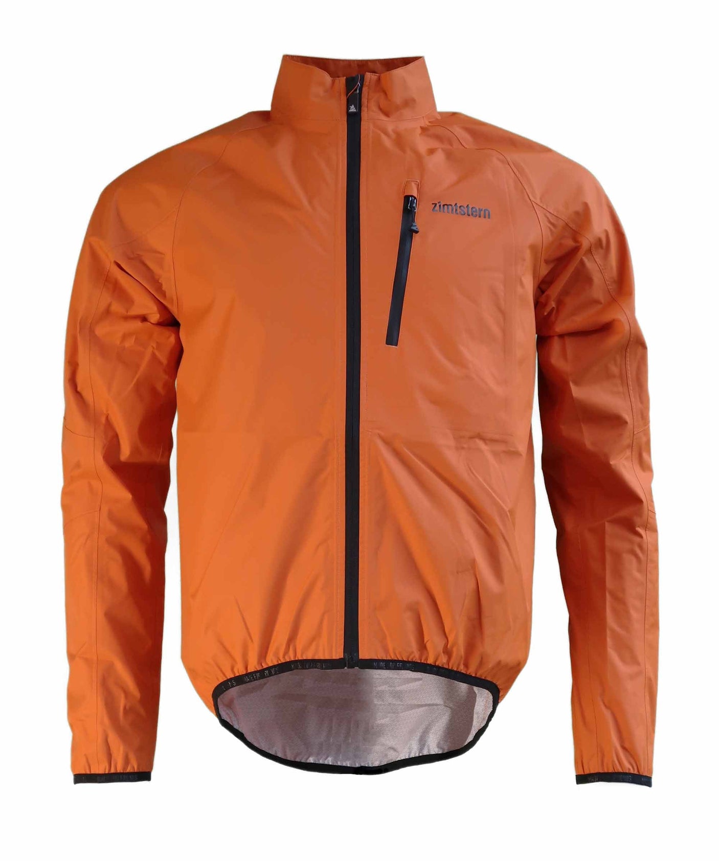 Zimtstern Boltz Veste de Pluie Pliable Homme Orange Brûlé