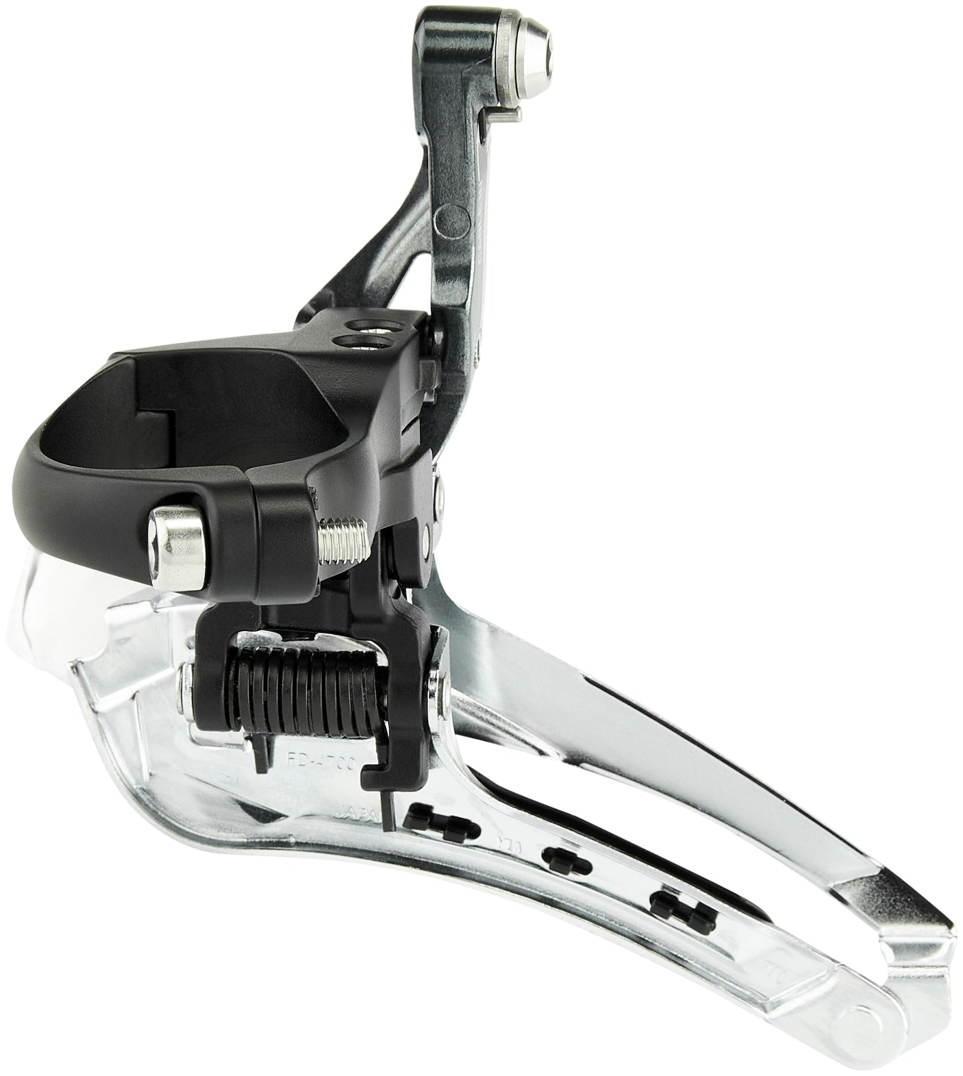 Shimano Tiagra FD-4700 dérailleur avant 2x10 vitesses collier tirage bas gris
