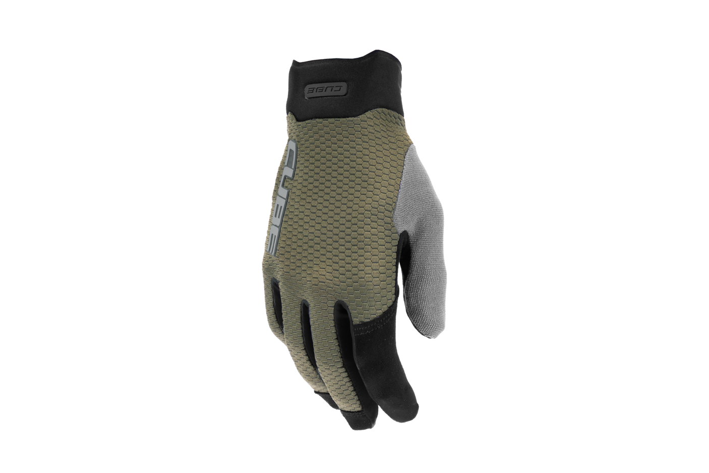 Cube Gants Gravity à doigts longs TM olive´n´grey