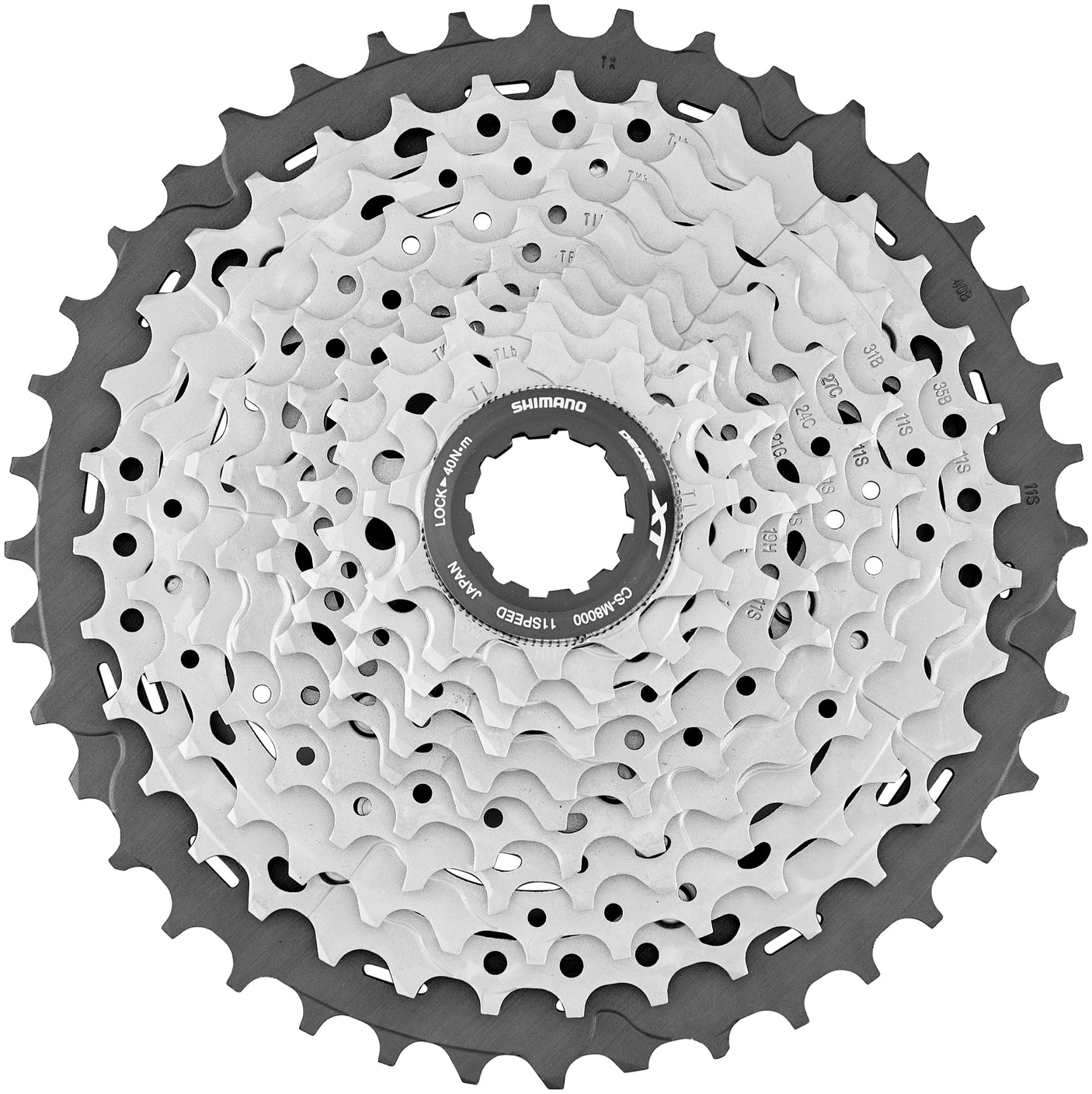 Shimano Deore XT CS-M8000 cassette 11 vitesses argent
