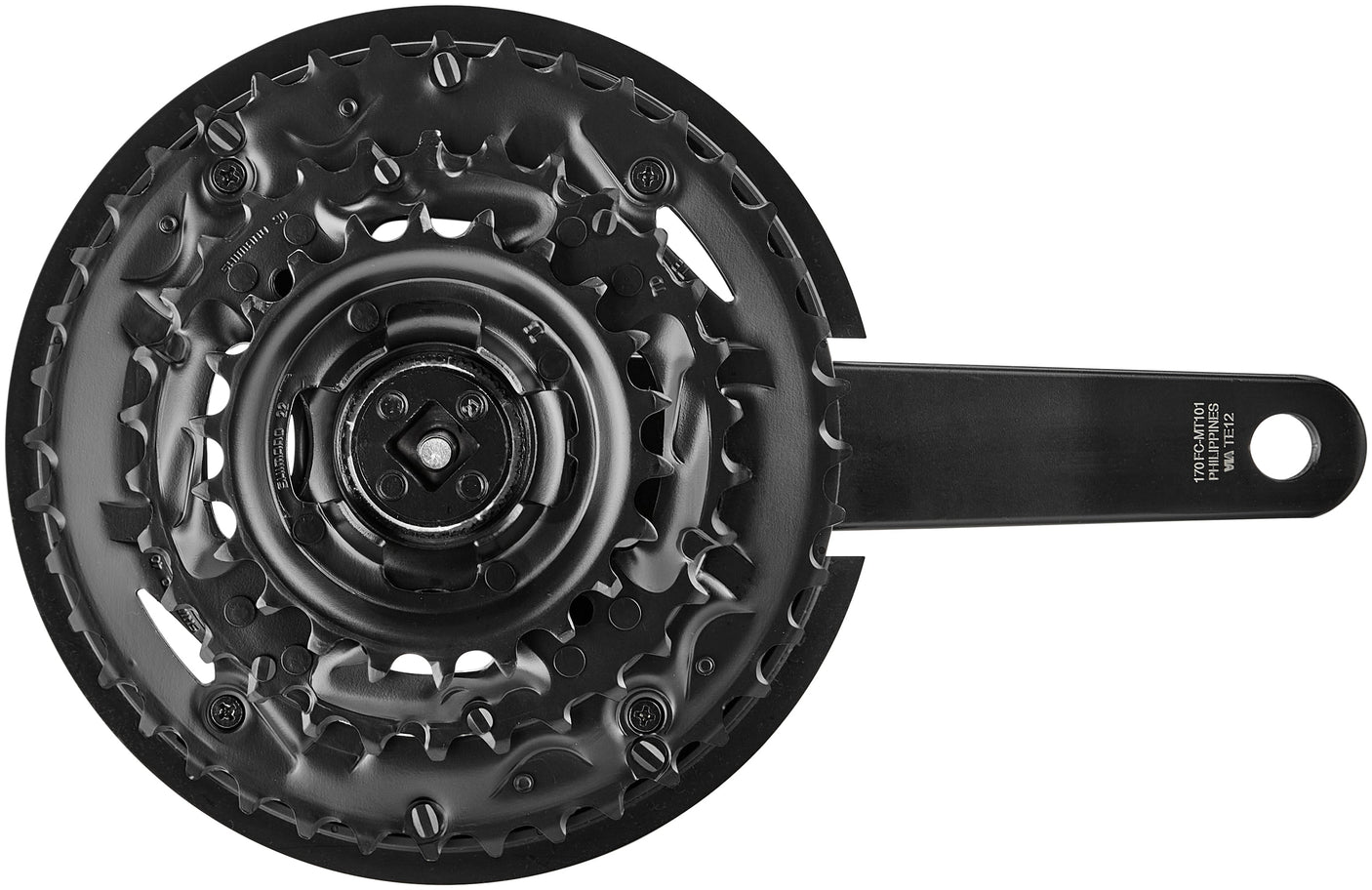 Shimano FC-MT101 pédalier 9 vitesses noir