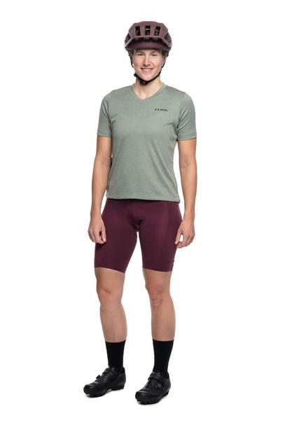 Cube GRAVEL WS Maillot manches courtes vert