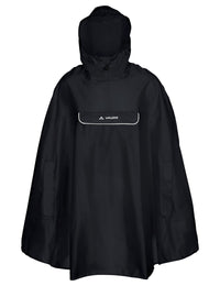 VAUDE Valdipino Poncho noir uni | Poncho de pluie vélo – aktuelle Variante