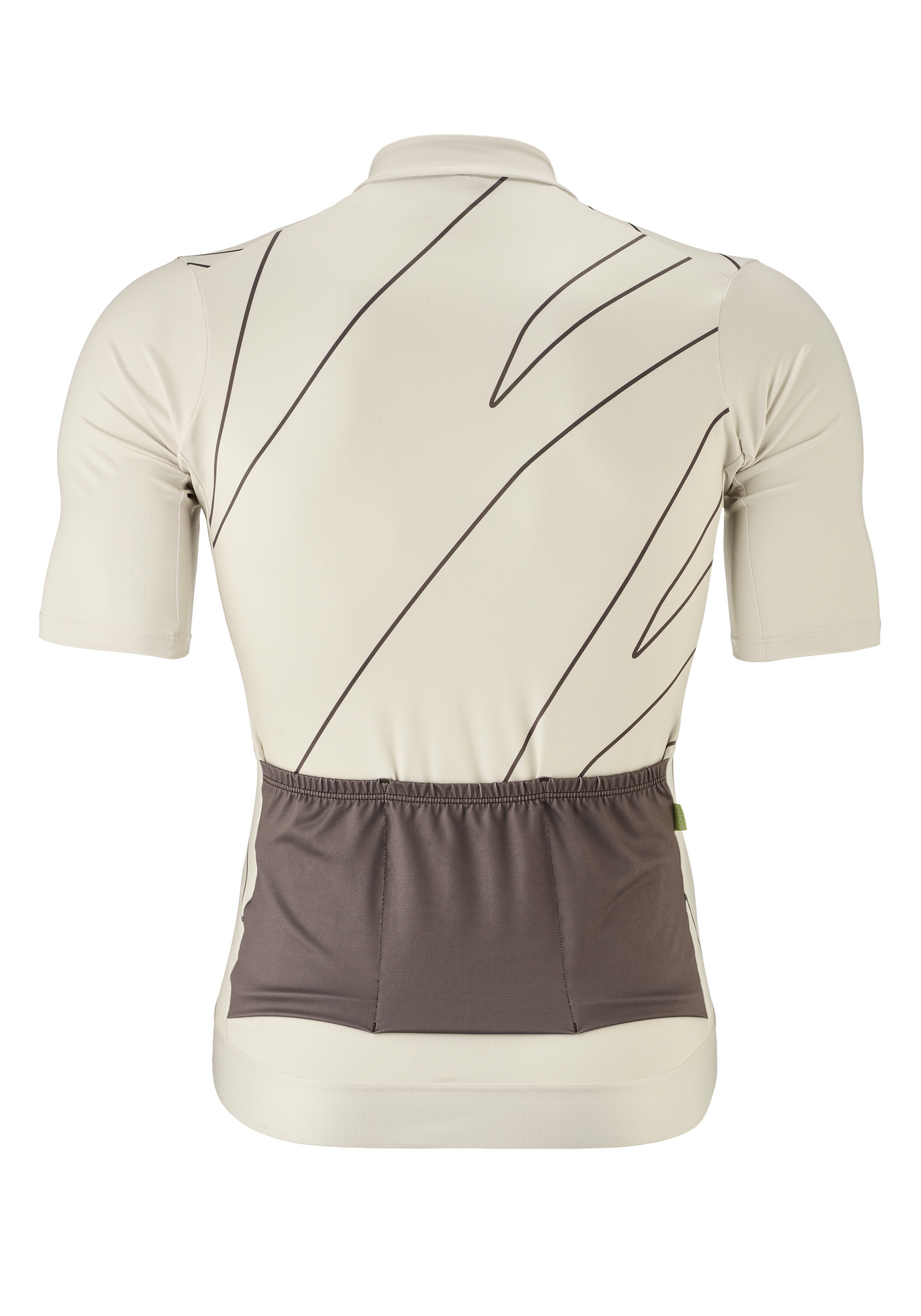 Gonso Maillot Route Print M gris château