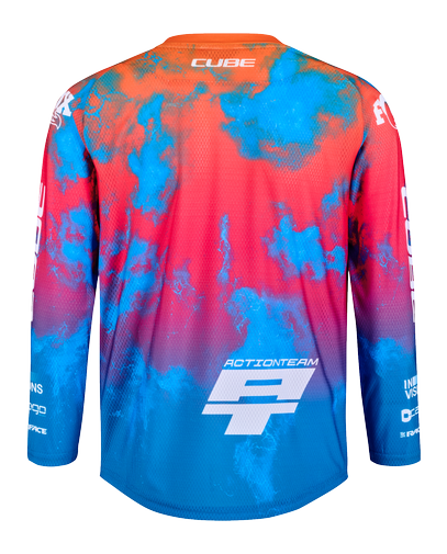 Cube MTB Maillot ROOKIE X Actionteam manches longues black´n´blue