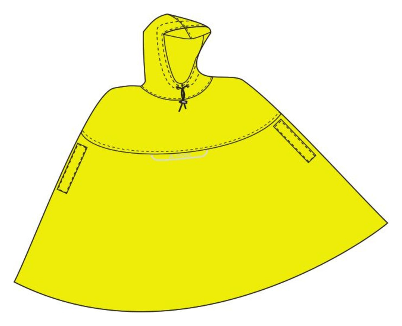 VAUDE Valdipino Poncho jaune
