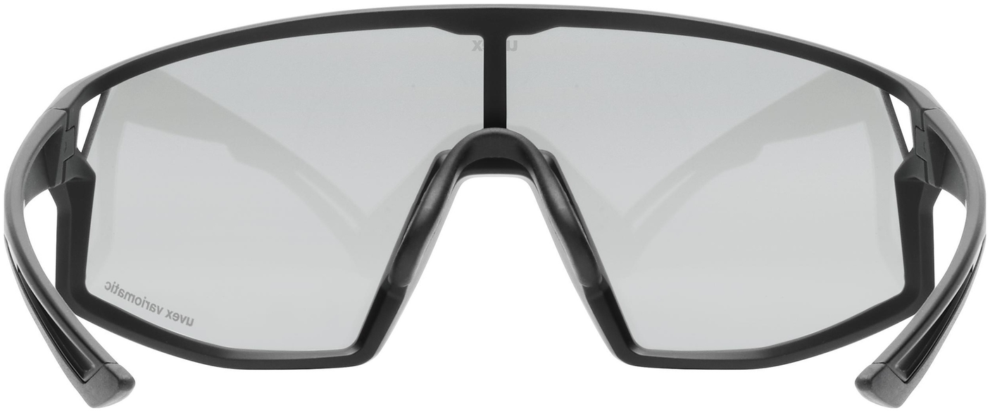 uvex Skyryse V lunettes de vélo Noir Mat / Lightmirror Argent