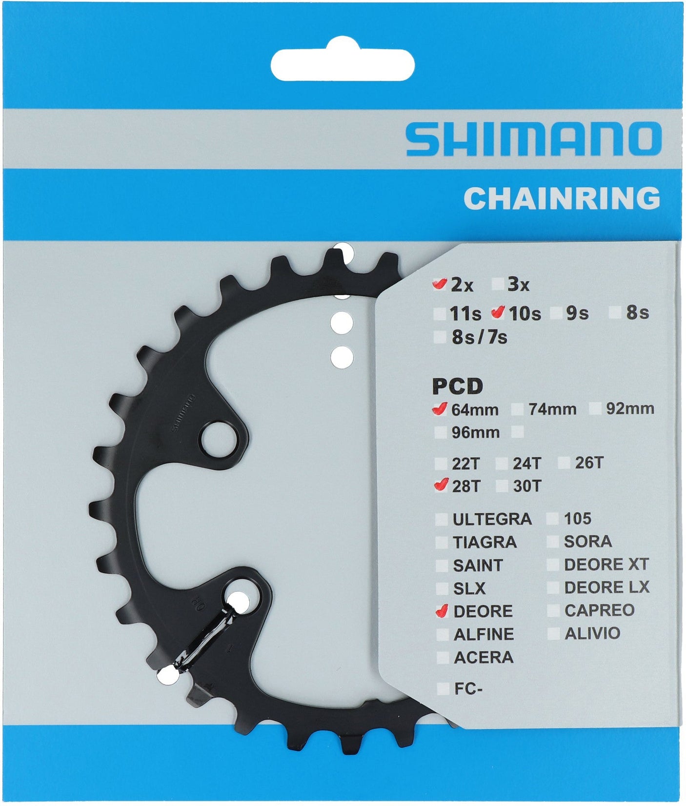 Shimano Deore FC-M6000-2 plateau 10 vitesses BG noir