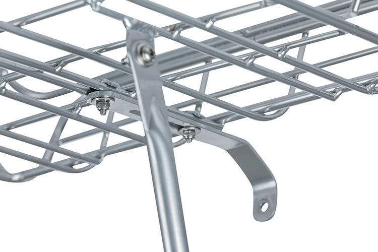 Basil Portland porte-bagages avant pour roue avant 26"/28" argenté