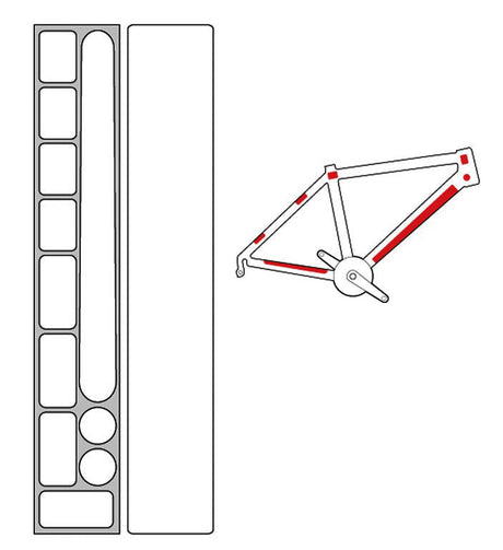 Zefal Skin Armor Set M film de protection cadre 12 autocollants