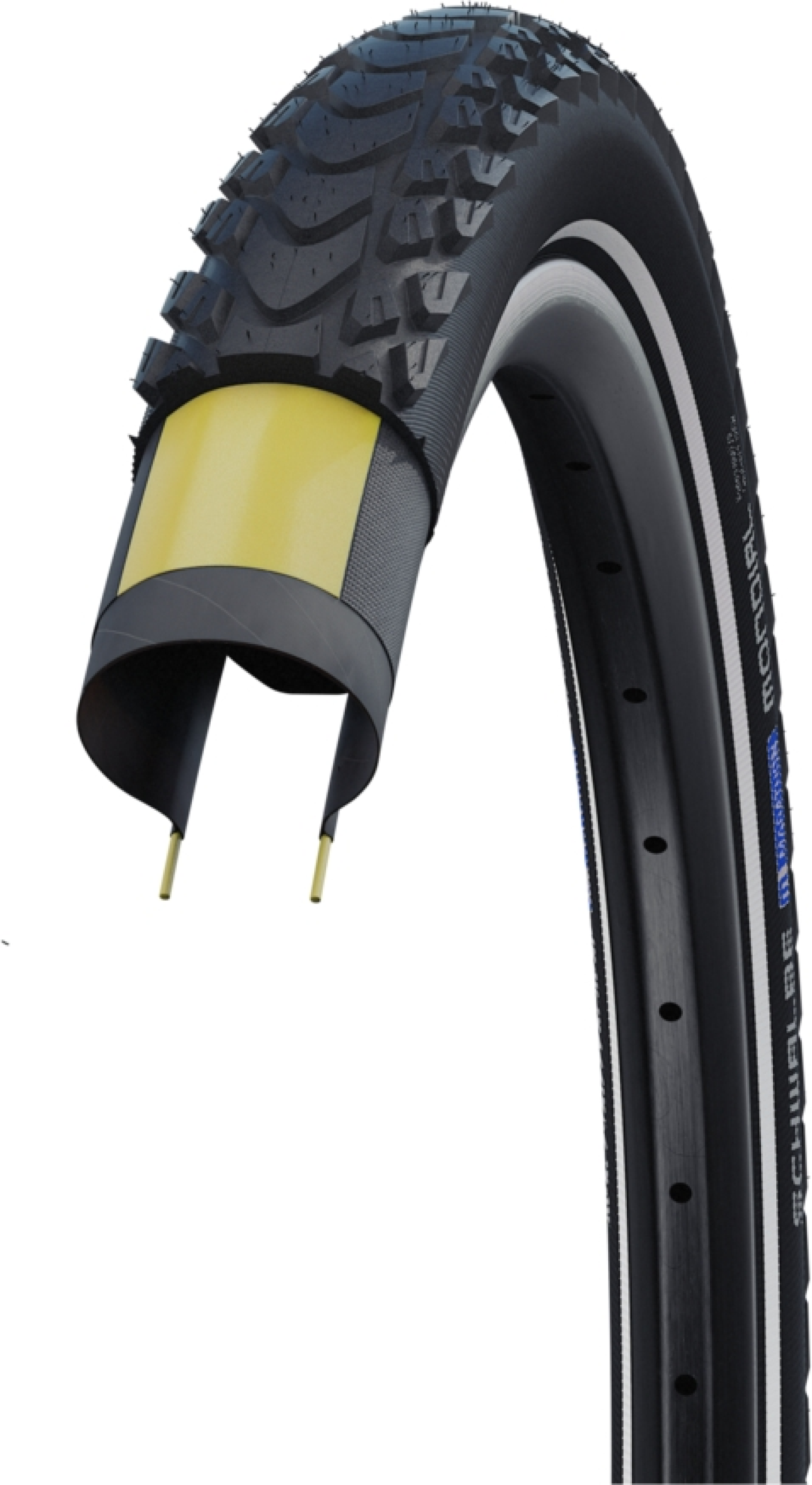 Schwalbe Marathon Mondial | Evolution Line | DD, V-Guard Noir+Réflexion
