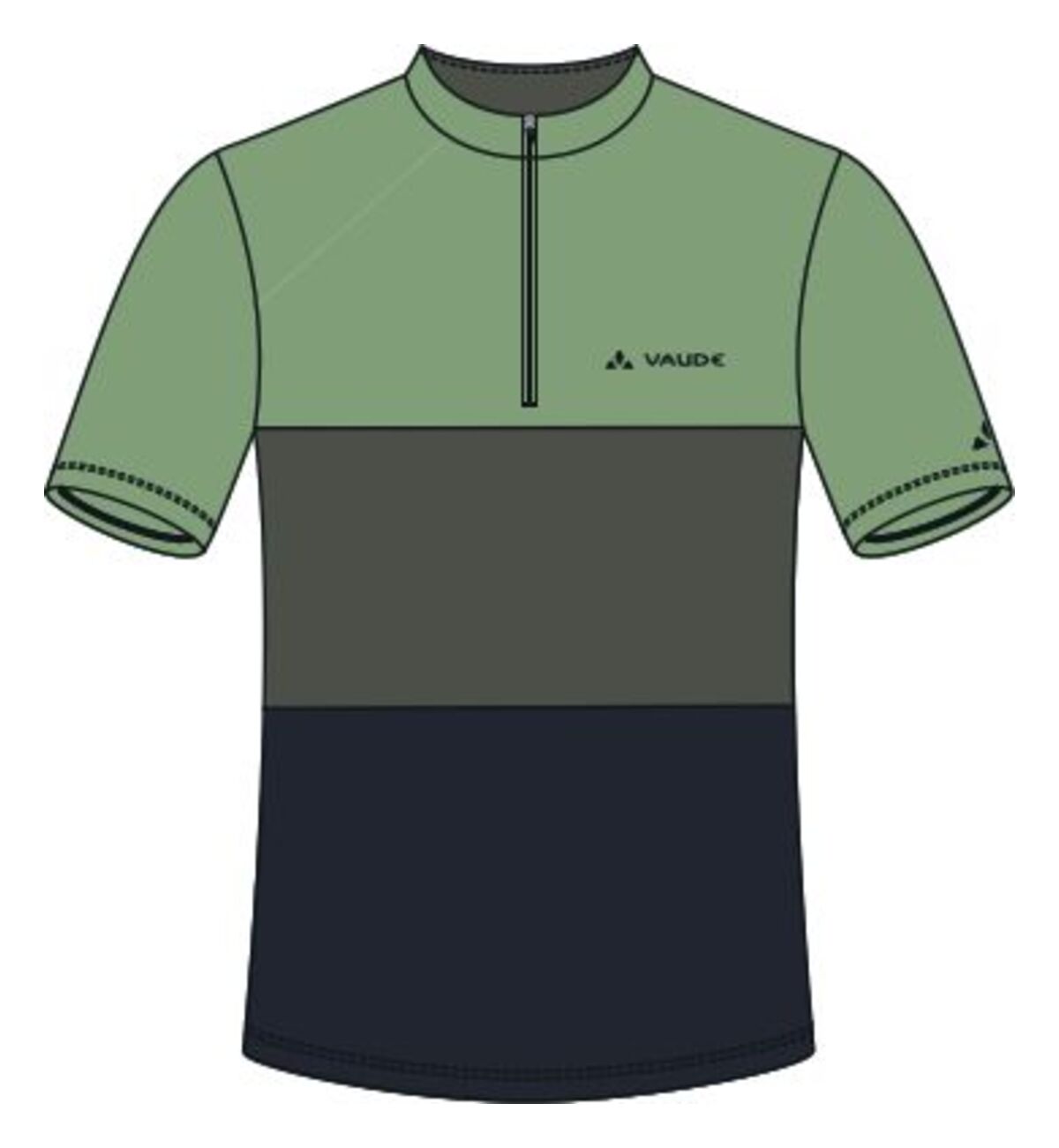 VAUDE Qimsa Maillot manches courtes homme vert