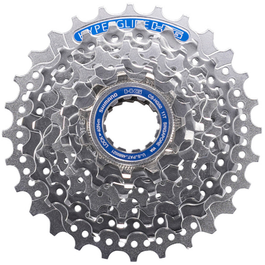 Shimano CS-HG50 cassette 8 vitesses, nickelée argent