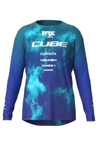 Cube Maillot VTT ROOKIE X Actionteam manches longues blue´n´green – aktuelle Variante