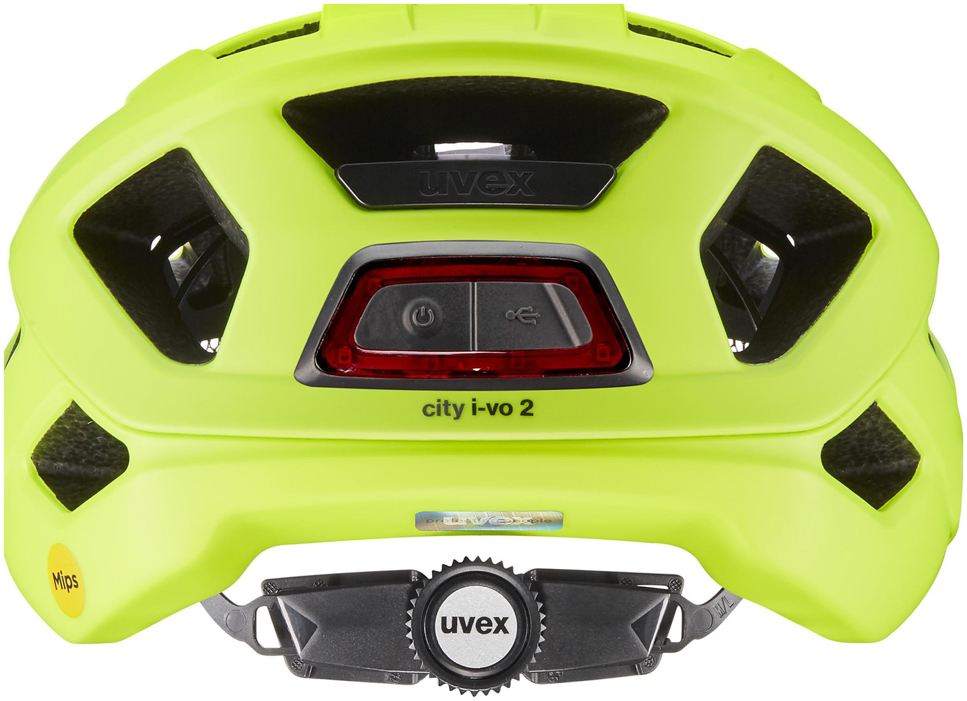 uvex City I-Vo 2 Mips Casque urbain Jaune néon Mat-Noir