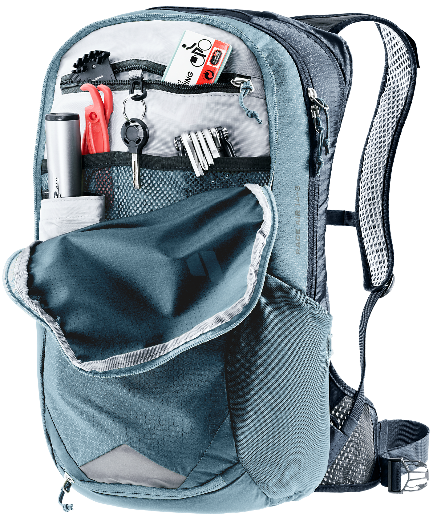 deuter Race Air 14+3 sac à dos vélo bleu