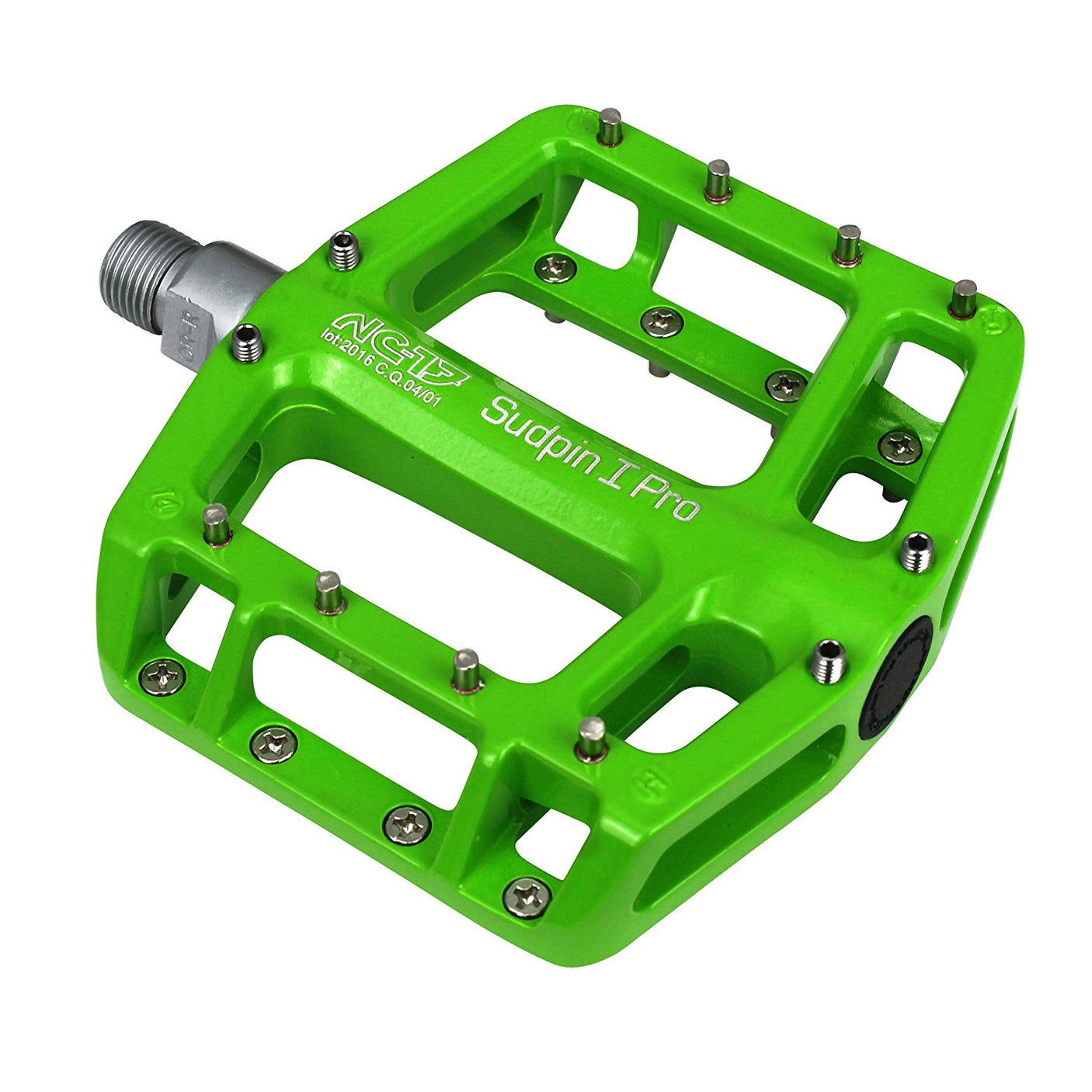 NC-17 pédale plateforme Sudpin I Pro, alu, roulements à billes vert