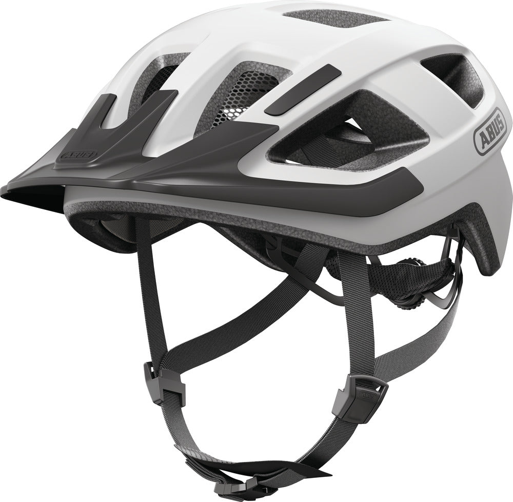 ABUS Aduro 3.0 LED Casque Urban blanc polaire