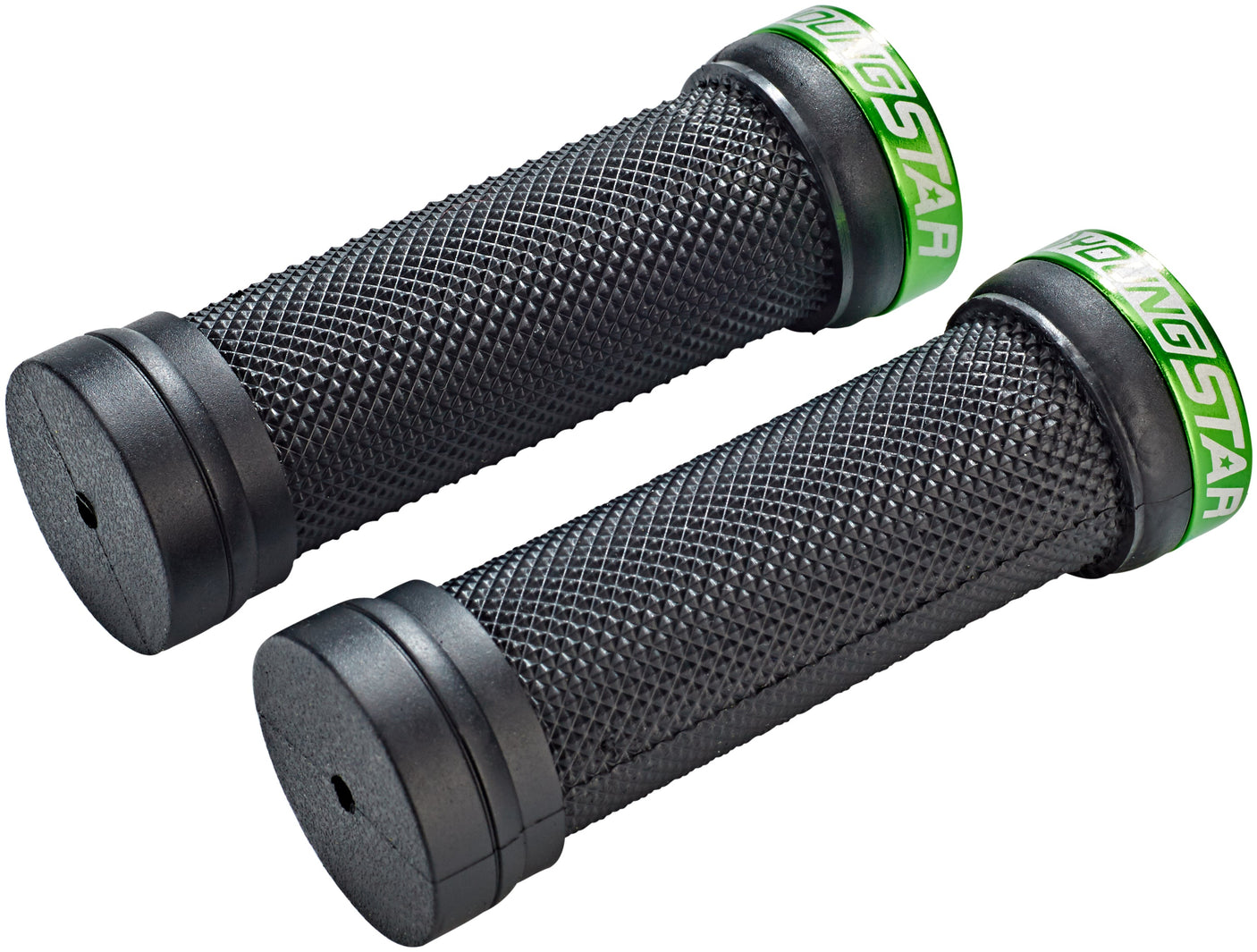 Reverse Youngstar Single Lock-On poignées Ø28mm 98mm enfant noir/vert