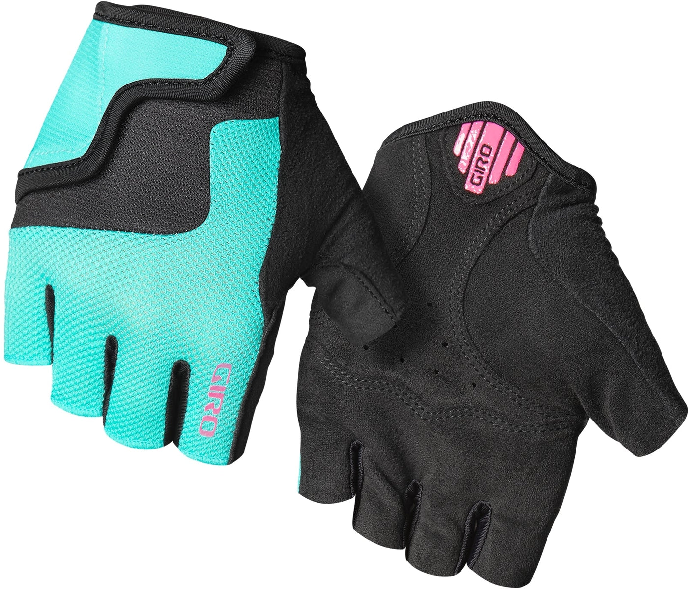 Gants Giro Bravo Jr. screaming teal/neon pink
