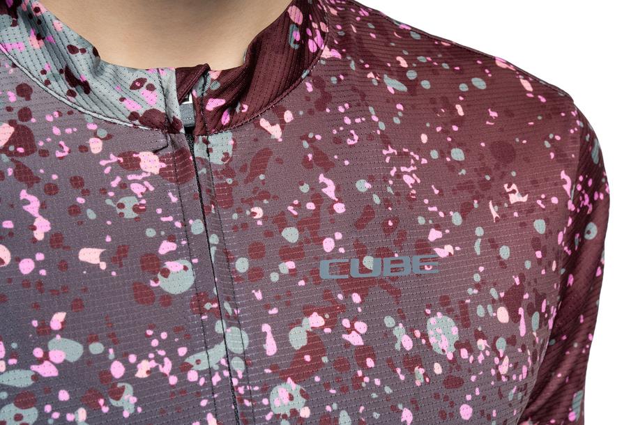 Cube WS Maillot CMPT Sprinkle manches courtes vert