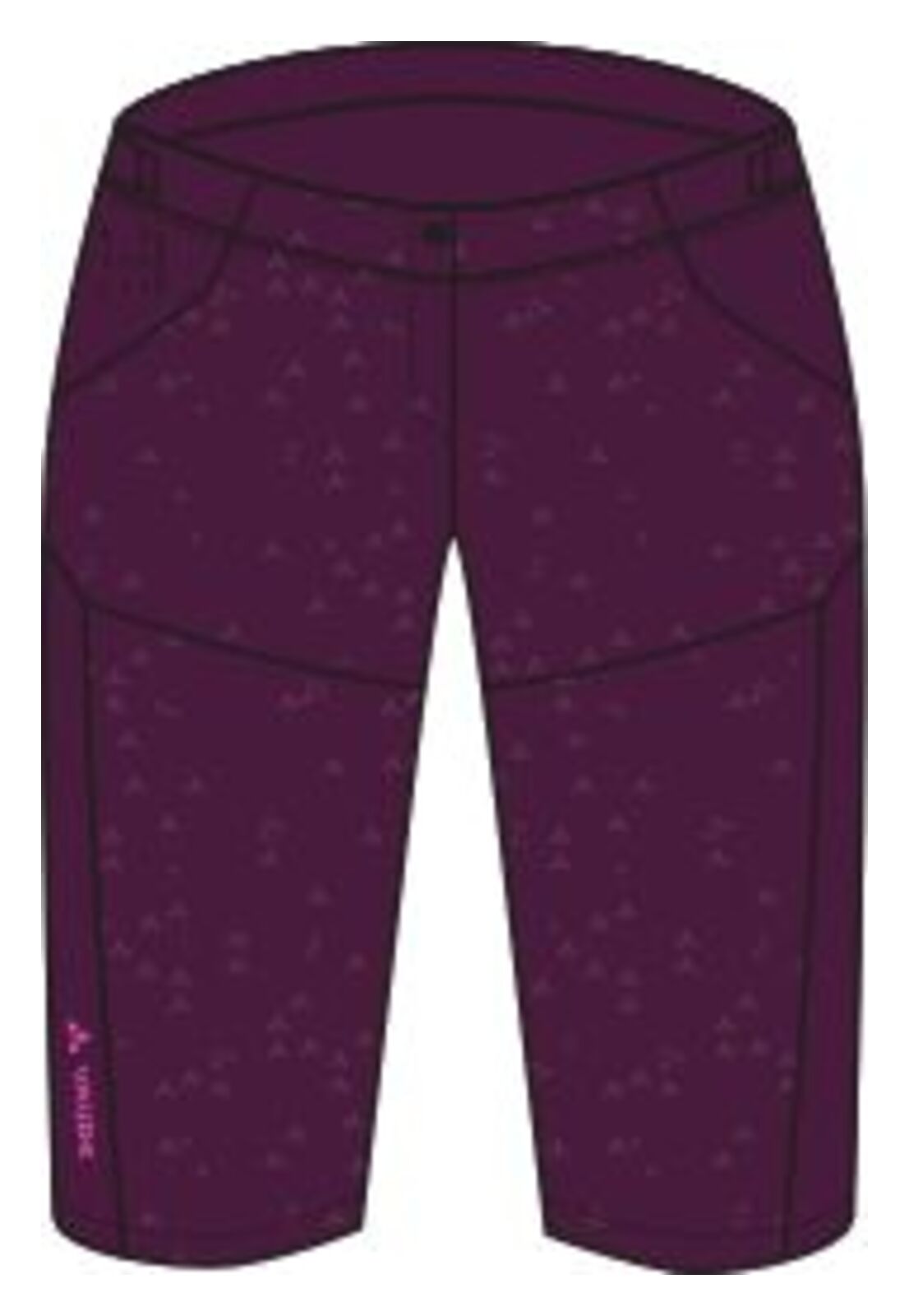 VAUDE Ledro Print Shorts femme violet